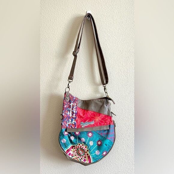 Desigual Boho Patchwork Crossbody Bag - Picture 1 of 10